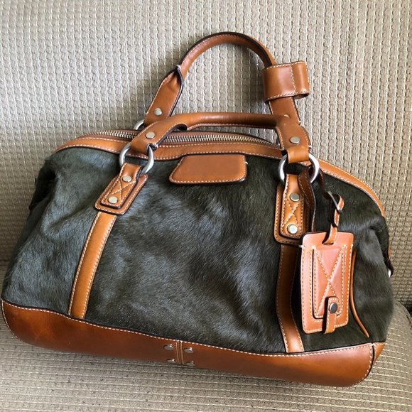 Cole Haan Women's Leather & Cowhide Hair Satchel . - Picture 2 of 15